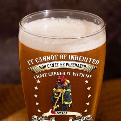 Personalized Firefighter Pilsner Glass NPHM5300506 - Image 6