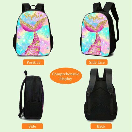 Personalized Mermaid Backpack QFND5120605 - Image 6