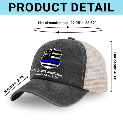 Personalized Police Baseball Cap QFHH5160603 - Image 5