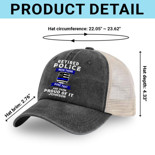 Personalized Police Baseball Cap QFHH5160605 - Image 4
