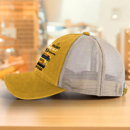 Personalized School Bus Driver Demin Hat With Mesh QFHM5180603 - Image 8