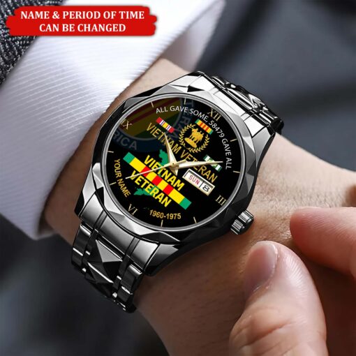 Personalized Vietnam Veteran Alloy Luxury Quartz Watch QFHA5190601 - Image 3