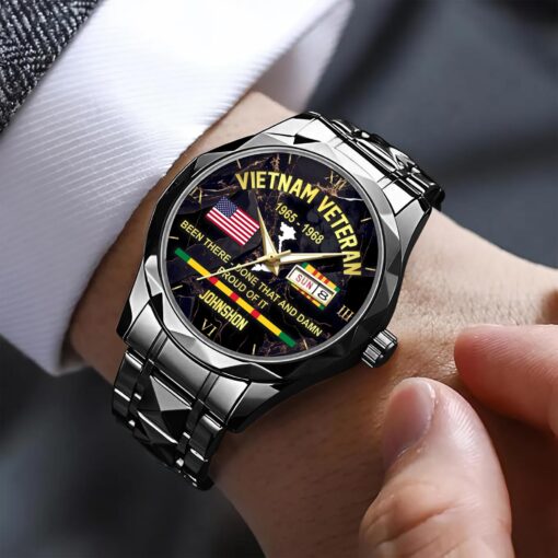 Personalized Vietnam Veteran Alloy Luxury Quartz Watch QFHA5190604 - Image 2