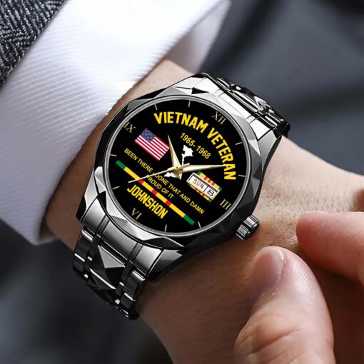 Personalized Vietnam Veteran Alloy Luxury Quartz Watch QFHA5190602 - Image 3