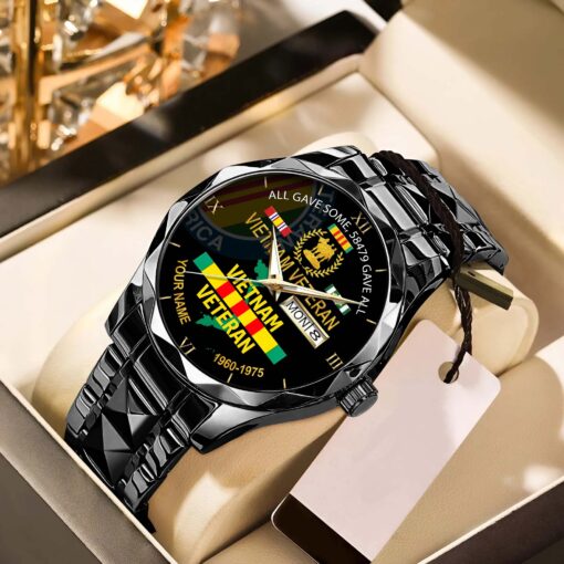 Personalized Vietnam Veteran Alloy Luxury Quartz Watch QFHA5190601 - Image 4