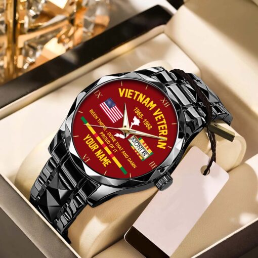Personalized Vietnam Veteran Alloy Luxury Quartz Watch QFHA5190607 - Image 2