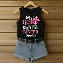 Personalized Name Breast Cancer Awareness 3D All-Over Printed Tank Top QFTD5180604