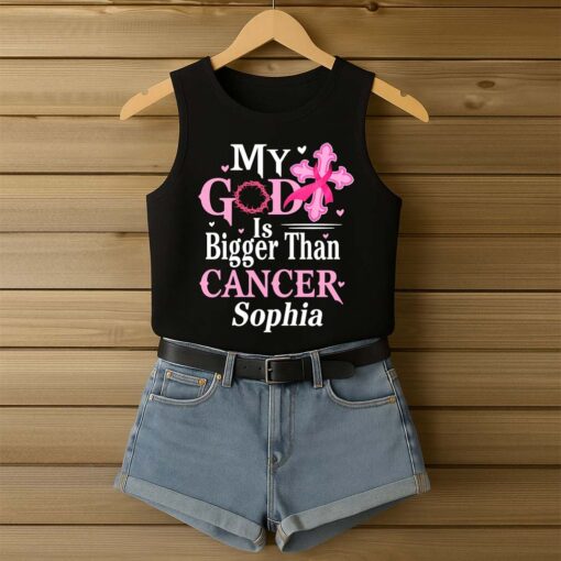 Personalized Name Breast Cancer Awareness 3D All-Over Printed Tank Top QFTD5180604