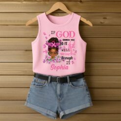 Personalized Name Breast Cancer Awareness 3D All-Over Printed Tank Top QFTD5180603