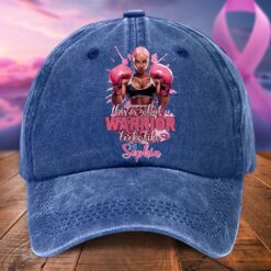 Custom Breast Cancer Awareness Distressed Washed Printed Hat UKTD5230601