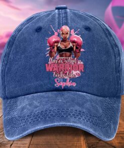 Custom Breast Cancer Awareness Distressed Washed Printed Hat UKTD5230601