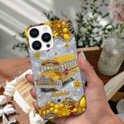 Personalized School Bus Driver Phone Case QFTD5140701