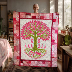 Custom Breast Cancer Quilt Blanket THTO5140703