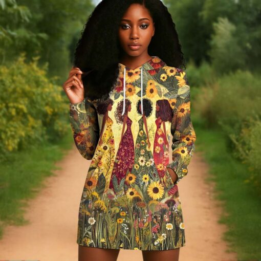 Afro Girl Hoodie Dress NPTD5160701 - Image 2
