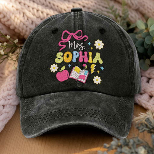 Personalized Teacher Embroidered Hat QFHA5160701