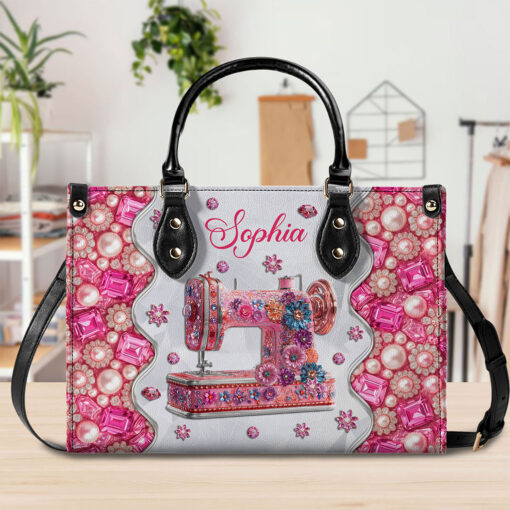 Personalized Sewing Leather Handbag+Wallet UKTO5150703 - Image 2