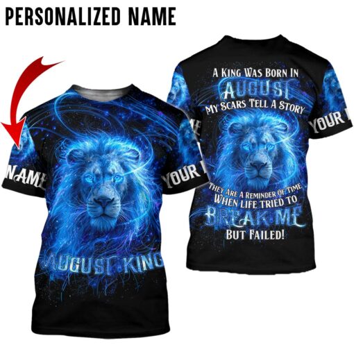 Personalized Name August Guy, Birthmonth 3D All Over Printed Clothes QFTD5190701 - Image 5