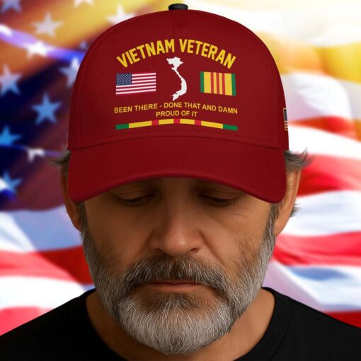 Been There Done That and Damn Proud Of It, Vietnam Veteran Cap QFTD5230705 - Image 3