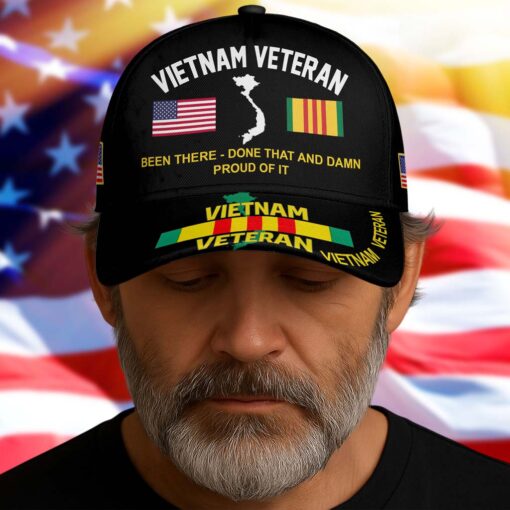 Been There Done That and Damn Proud Of It Vietnam Veteran Cap UKTD5250702 - Image 5