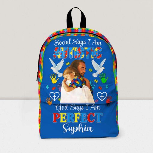 Personalized Backpack for Kids with Autism- Autism Awareness Bag – Back To School Bag for Autistic Child – Gift For Autistic Son Daughter UKHM5070701-DX - Image 12
