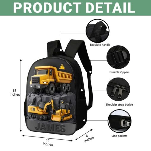 Personalized Back To School Backpack, School Bag For Kid UKTZ5290702 - Image 6