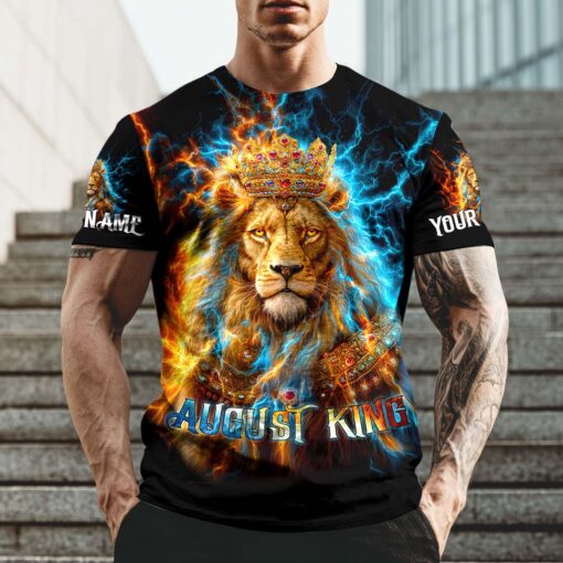 Personalized Name August Guy, Birthmonth 3D All Over Printed Clothes QFTD5190703 - Image 2