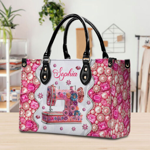 Personalized Sewing Leather Handbag+Wallet UKTO5150703 - Image 3