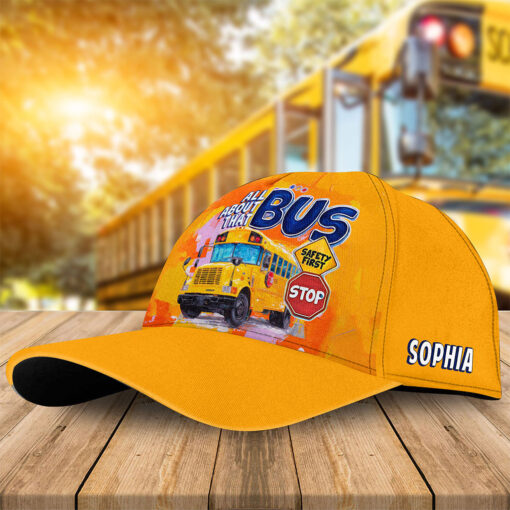 Personalized School Bus Driver Cap QFTO5180703 - Image 2