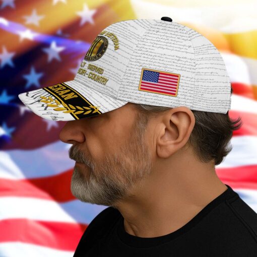 Vietnam Veteran Cap, Proudly Served, Duty – Honor – Country QFTD5230706 - Image 2