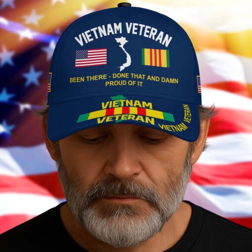 Been There Done That and Damn Proud Of It Vietnam Veteran Cap UKTD5250702 - Image 4