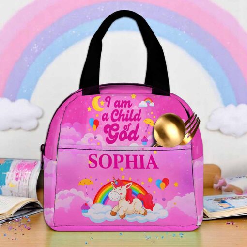 Personalized I Am A Child Of God Backpack, Back To School Gift For Kids QFND5020704-DX - Image 3