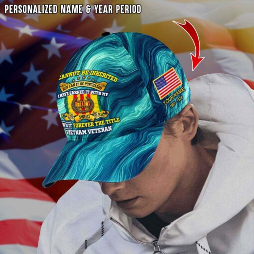 Personalized Vietnam Veteran Cap QFTD5100703 - Image 2