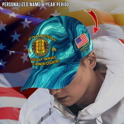 Personalized Vietnam Veteran Cap QFTD5100705 - Image 2