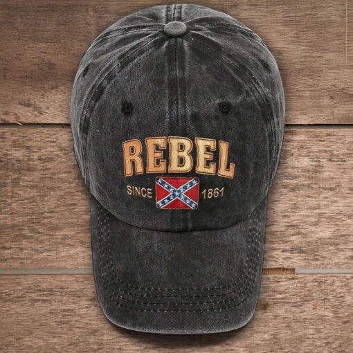 Southern Heritage Style Since 1861 Vintage Denim Rebel Hat QFTD5080703 - Image 4