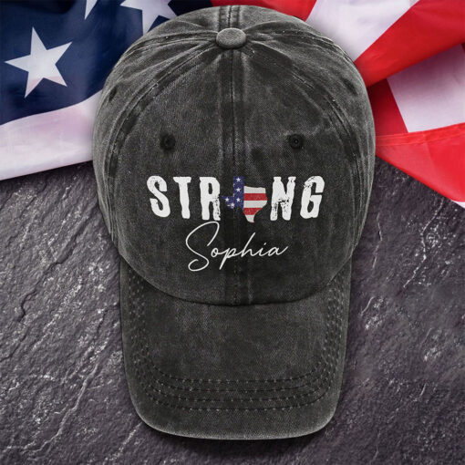 Custom Strong Texas Denim hat THTO5110703 - Image 3