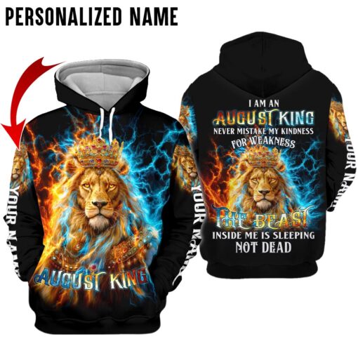 Personalized Name August Guy, Birthmonth 3D All Over Printed Clothes QFTD5190703 - Image 7
