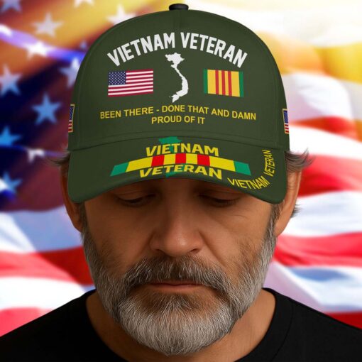 Been There Done That and Damn Proud Of It Vietnam Veteran Cap UKTD5250702 - Image 3