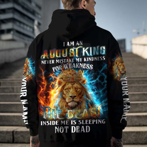 Personalized Name August Guy, Birthmonth 3D All Over Printed Clothes QFTD5190703 - Image 3