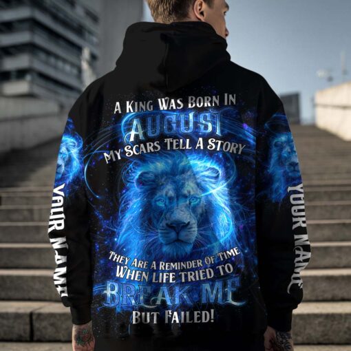Personalized Name August Guy, Birthmonth 3D All Over Printed Clothes QFTD5190701 - Image 3