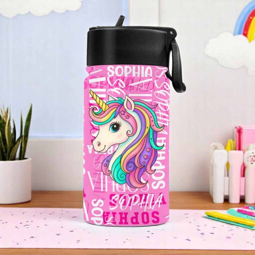 Personalized Name Letter Unicorn Backpack Set for Little Girls THND5070603-DX - Image 5