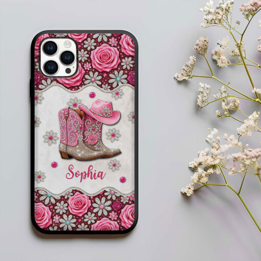 Personalized Cowgirl Boots Phone Case UKHH5110701 - Image 6