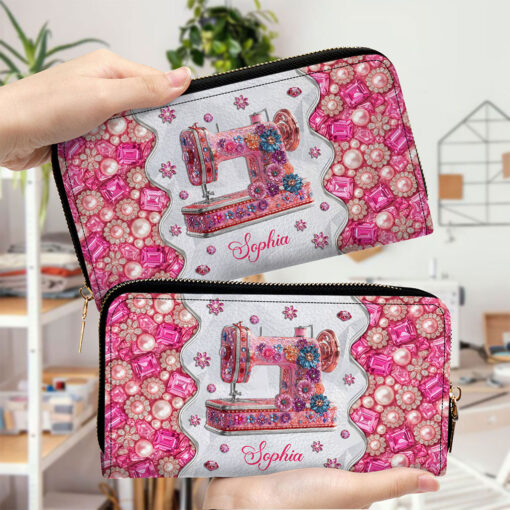 Personalized Sewing Leather Handbag+Wallet UKTO5150703 - Image 4