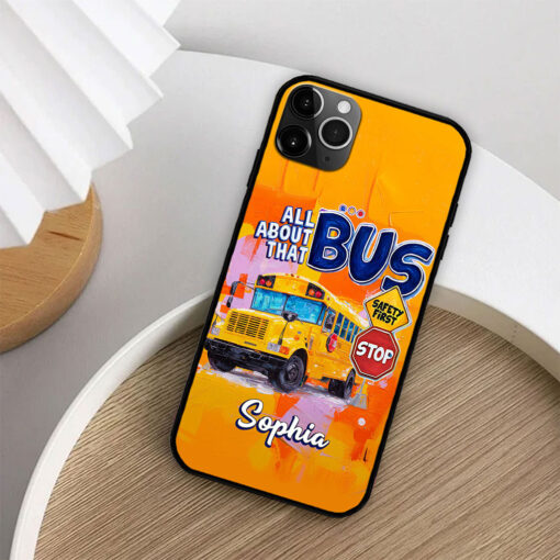 Personalized School Bus Driver Phone Case QFTO5180702 - Image 2