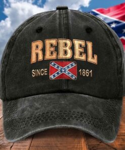 Southern Heritage Style Since 1861 Vintage Denim Rebel Hat QFTD5080703