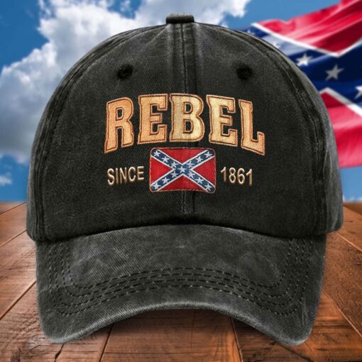 Southern Heritage Style Since 1861 Vintage Denim Rebel Hat QFTD5080703
