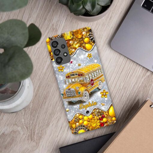 Personalized School Bus Driver Phone Case QFTD5140701 - Image 5