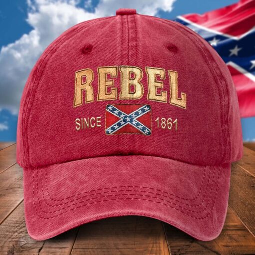 Southern Heritage Style Since 1861 Vintage Denim Rebel Hat QFTD5080703 - Image 2