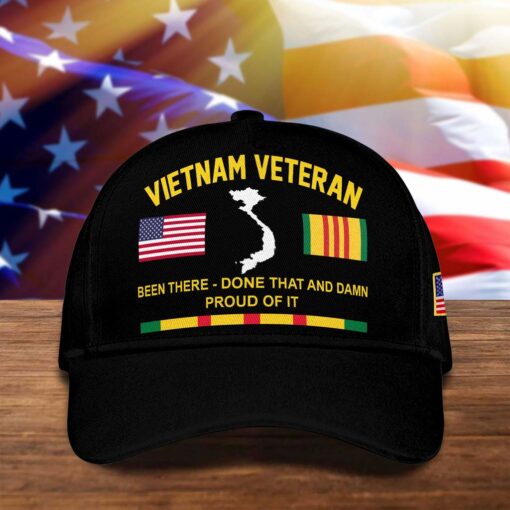 Been There Done That and Damn Proud Of It, Vietnam Veteran Cap QFTD5230705 - Image 8