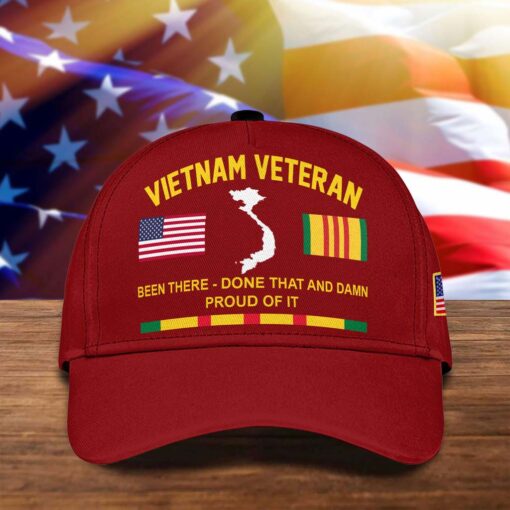 Been There Done That and Damn Proud Of It, Vietnam Veteran Cap QFTD5230705 - Image 9