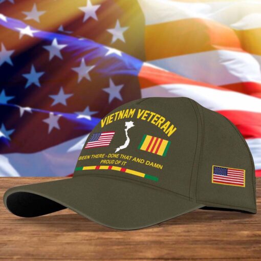 Been There Done That and Damn Proud Of It, Vietnam Veteran Cap QFTD5230705 - Image 6